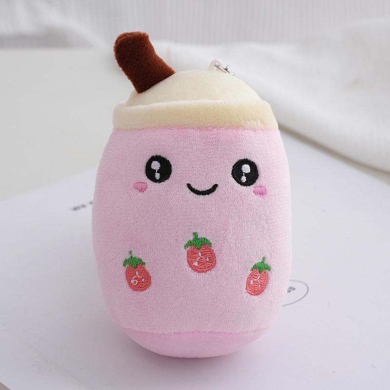 Wholesale Bubble Tea Plush Doll Pendant Key Ring